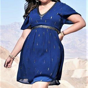 18/20 A Beautiful Soul Genoveva navy sequin Dress